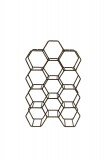 WINE RACK 12 HEXAGON GOLD